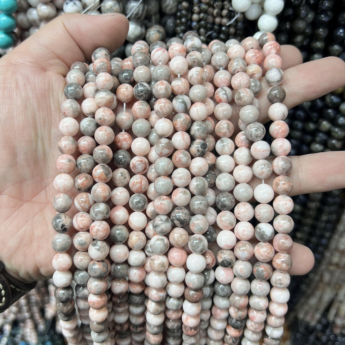 $2.5--8mm #2 Semi- Precious beads Free Shipping