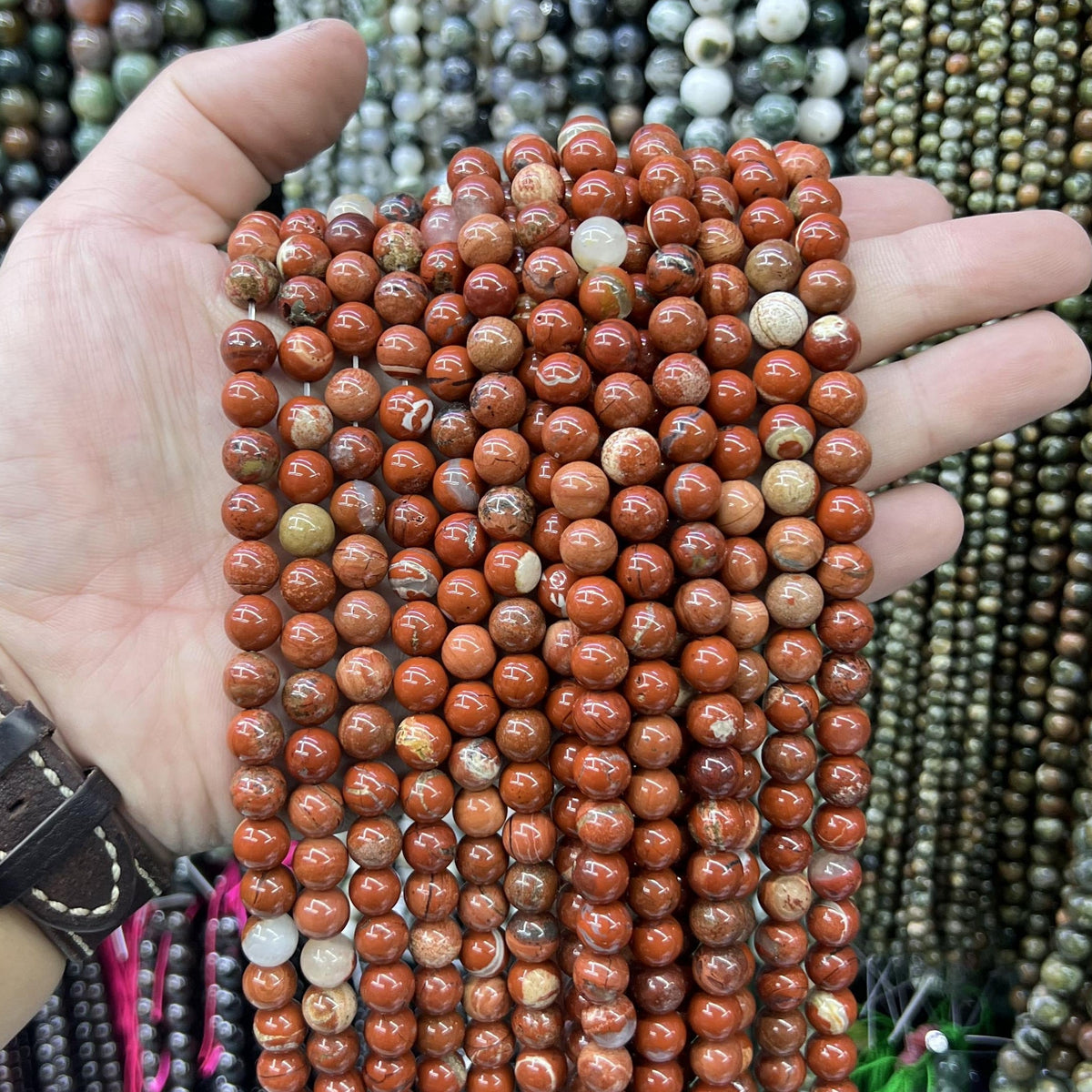 $2.5--8mm #2 Semi- Precious beads Free Shipping