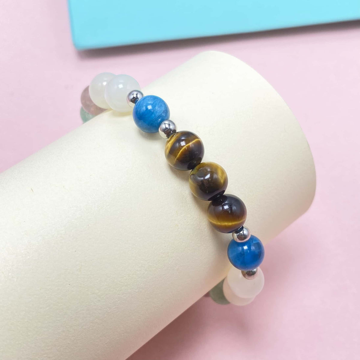 Natural Colorful Crystal Seven Chakra Crystal Bracelet