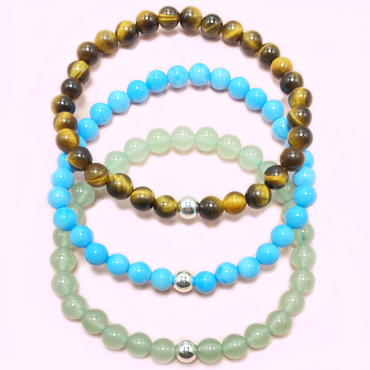 Tripe Strand Green Aventurine to Improve Body and Health Crystal  Bracelet