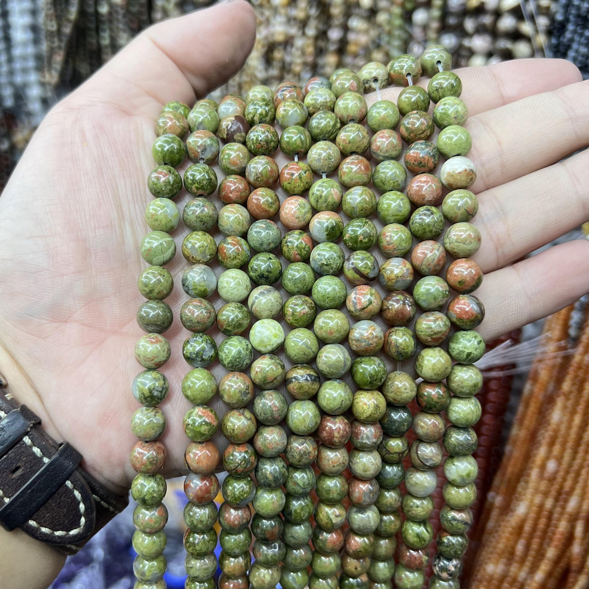 $2.5--8mm #2 Semi- Precious beads Free Shipping