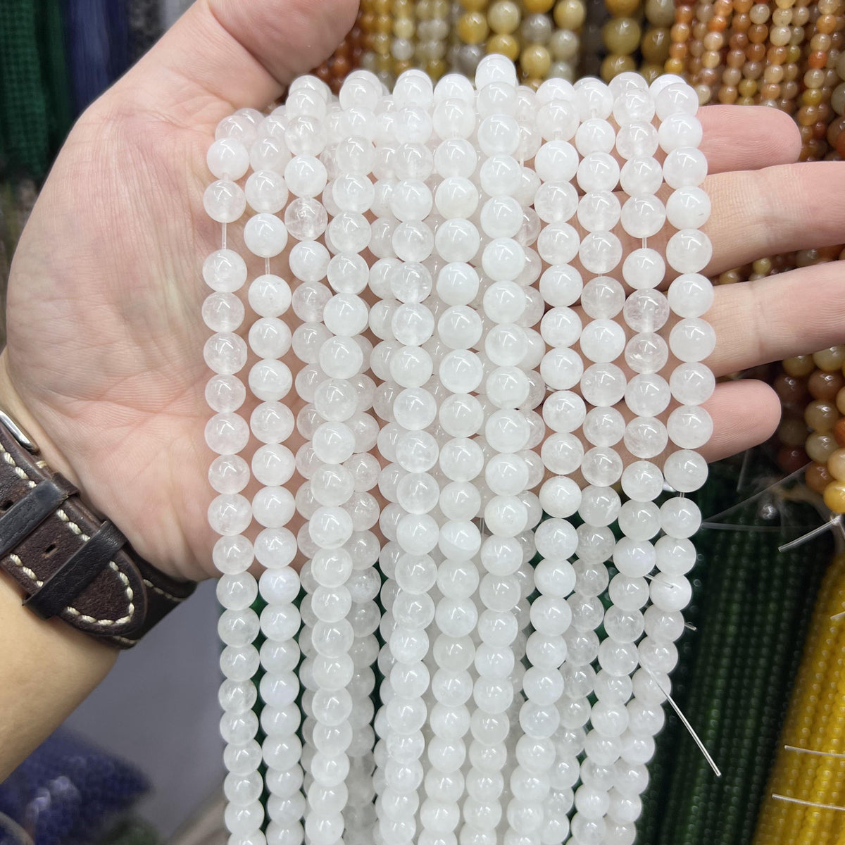 $2.5--8mm semi precious beads #1 Free Shipping