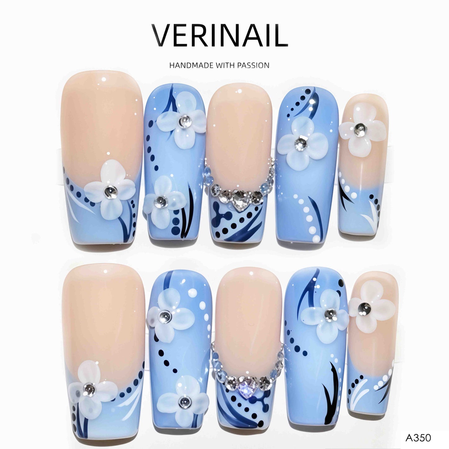 Press On Nails Style 3D TD02