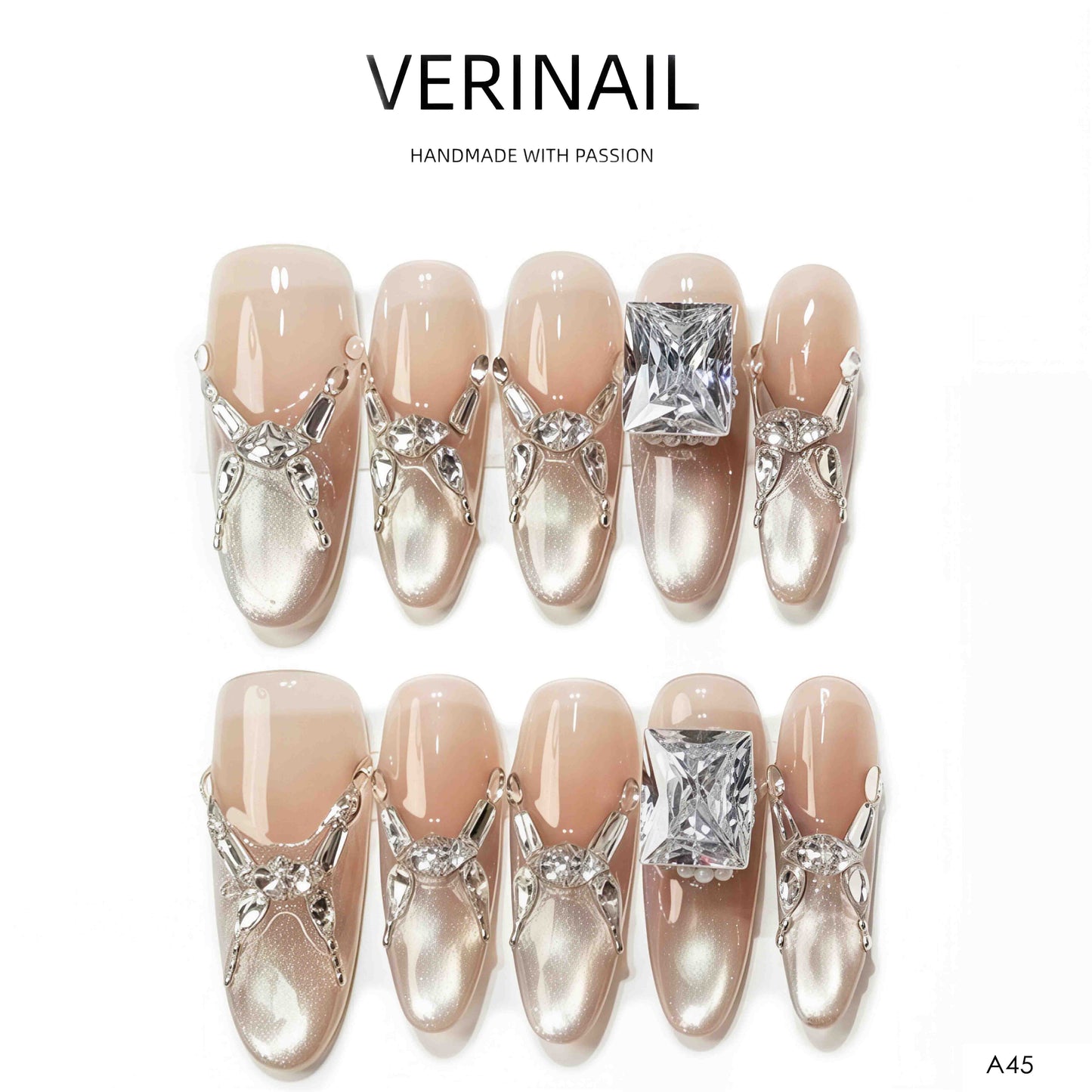 Press On Nails Almond-Long-AL04