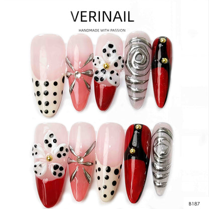 Press On Nails Almond-Medium-AM01