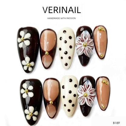 Press On Nails Almond-Medium-AM01