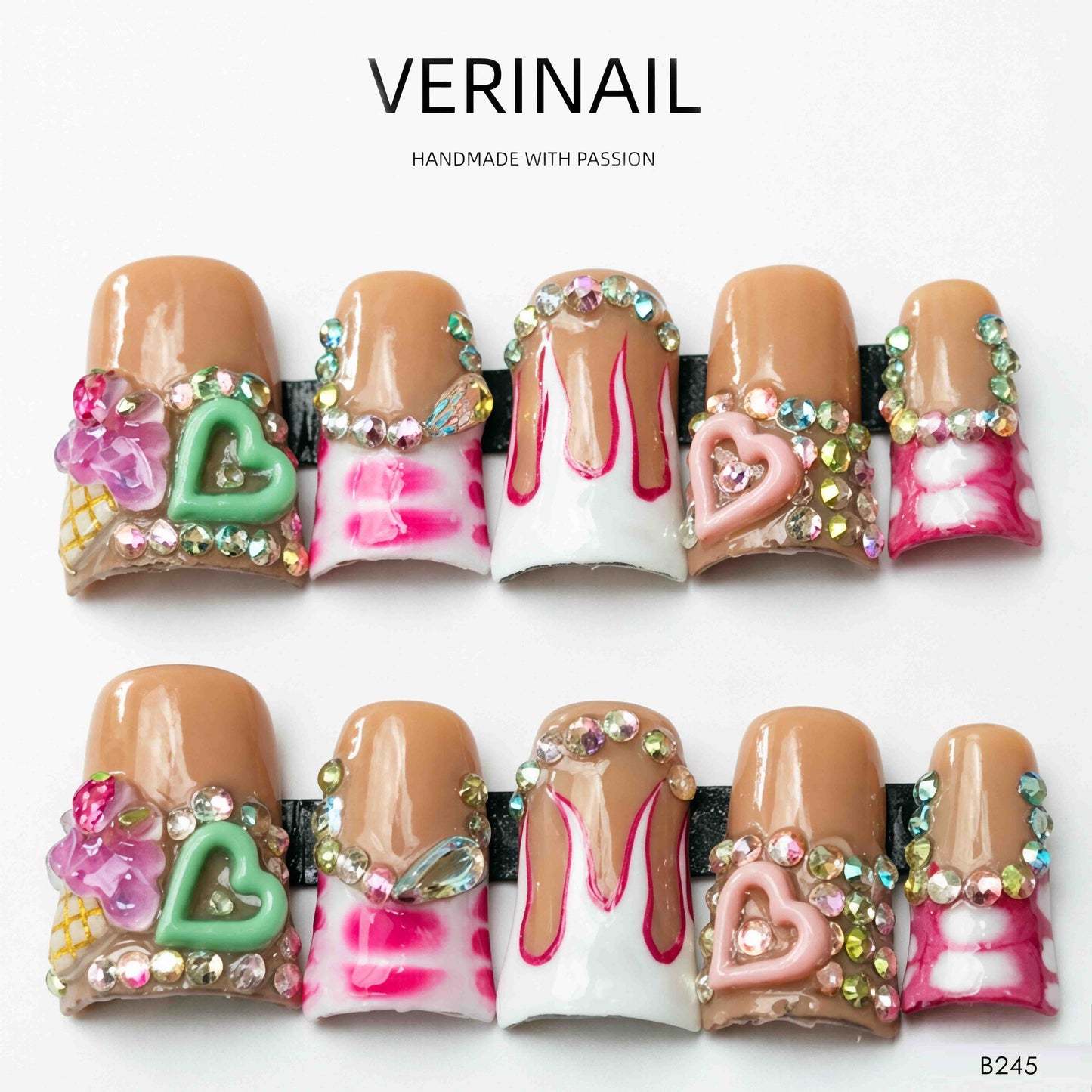 Press On Nails Square- Extreme SE01