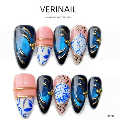 Press On Nails Almond-Medium-AM01