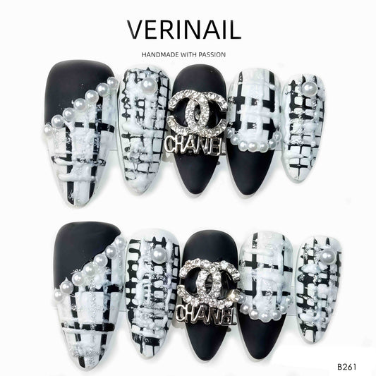 Press On Nails Color Silver SL03