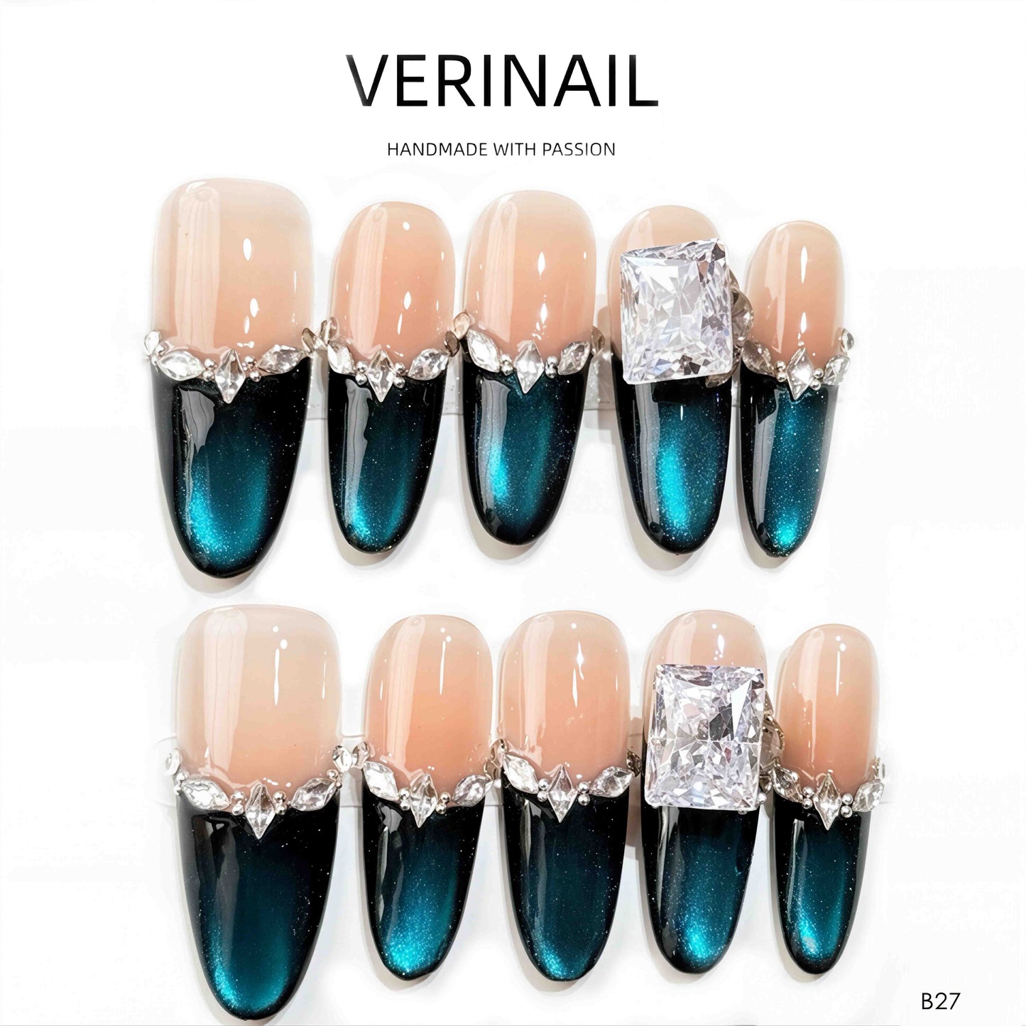 Press On Nails Almond-Long-AL01