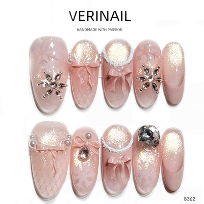 Press On Nails Almond-Long-AL02