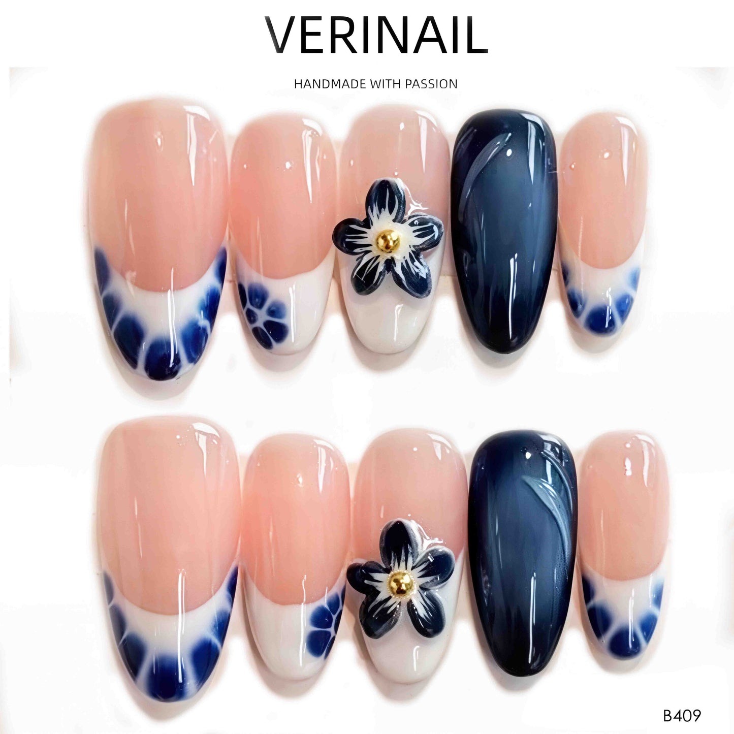Press On Nails Almond-Long-AL02