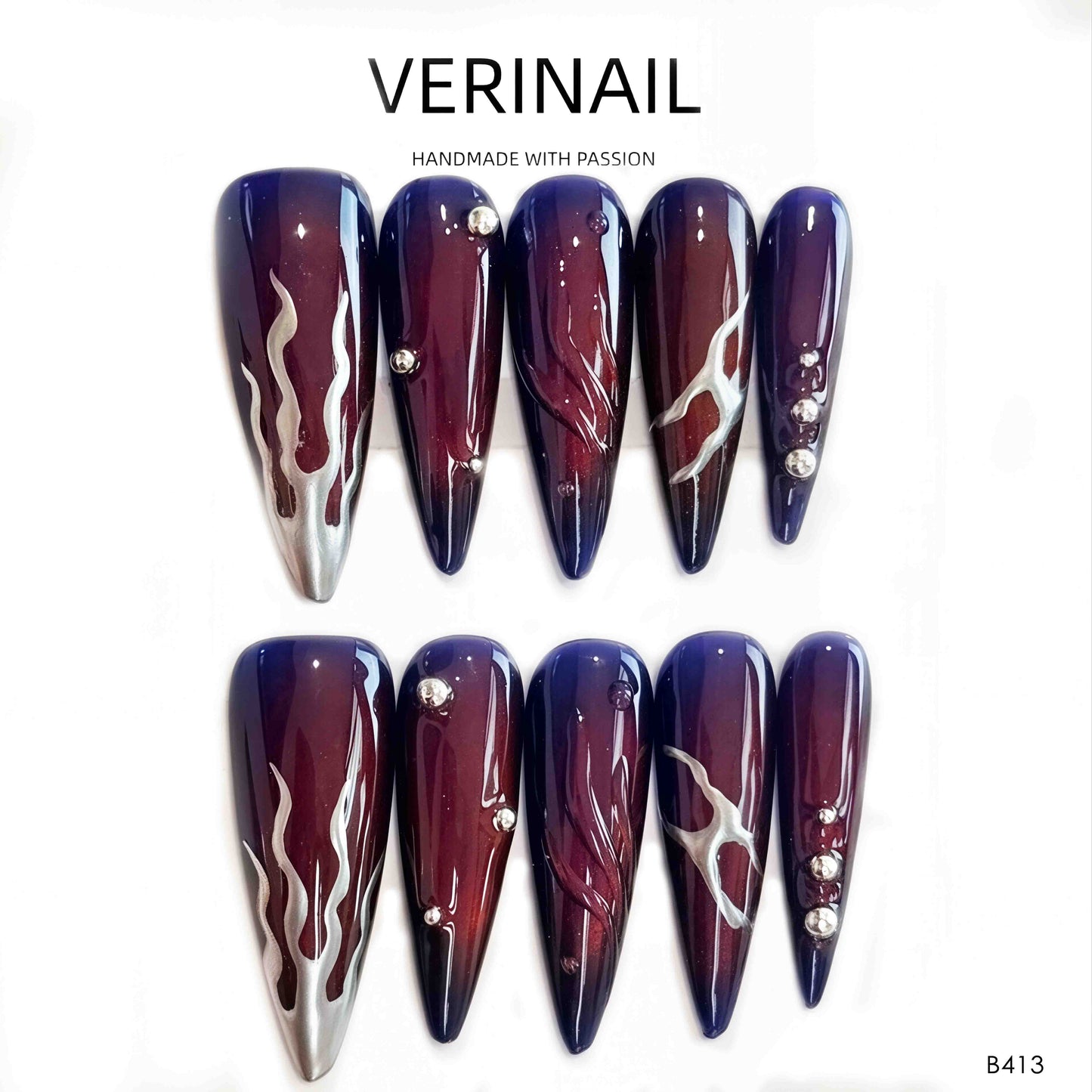 Press On Nails Almond-Long-AL02