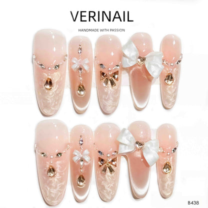 Press On Nails Almond-Long-AL02