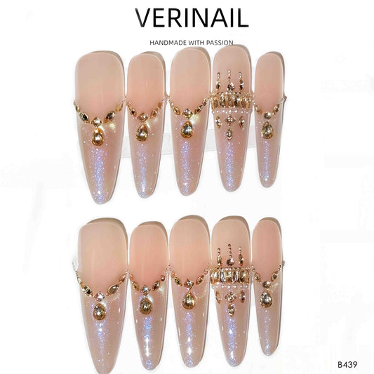Press On Nails Almond-Long-AL03