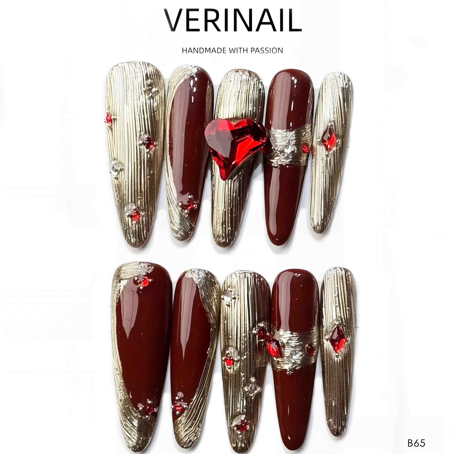 Press On Nails Almond-Long-AL01