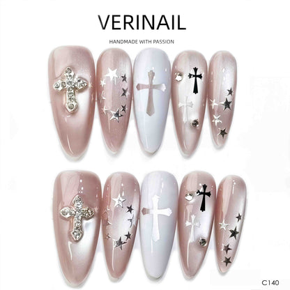 Press On Nails Color Silver SL02