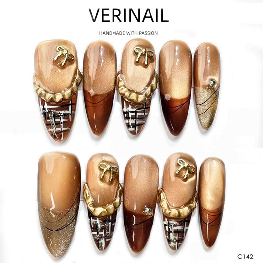 Press On Nails Almond-Long-AL05