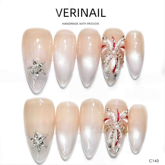 Press On Nails Almond-Long-AL05