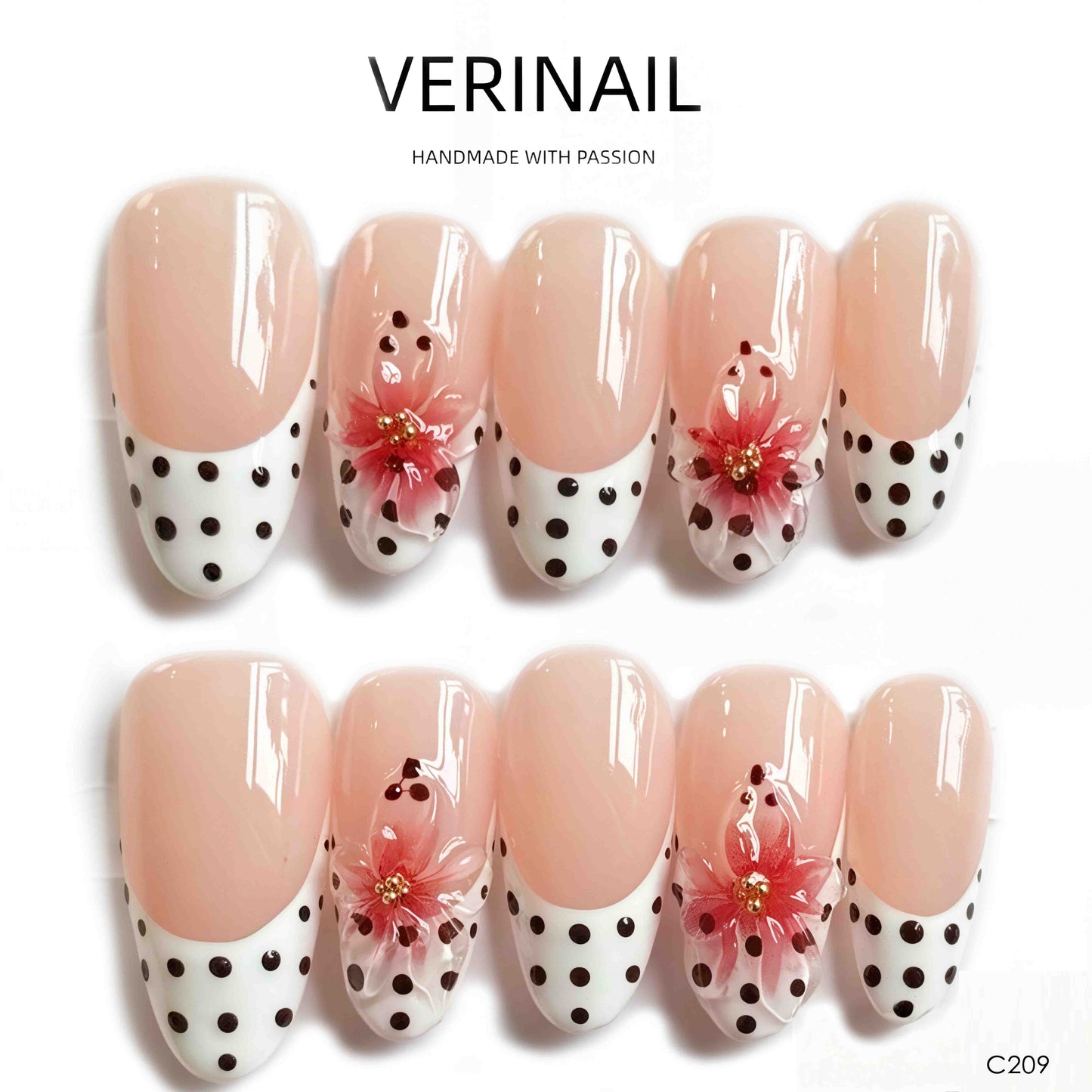 Press On Nails Almond-Medium-AM01