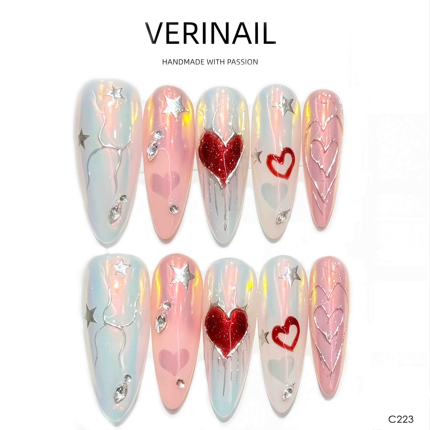 Press On Nails Almond-Long-AL05