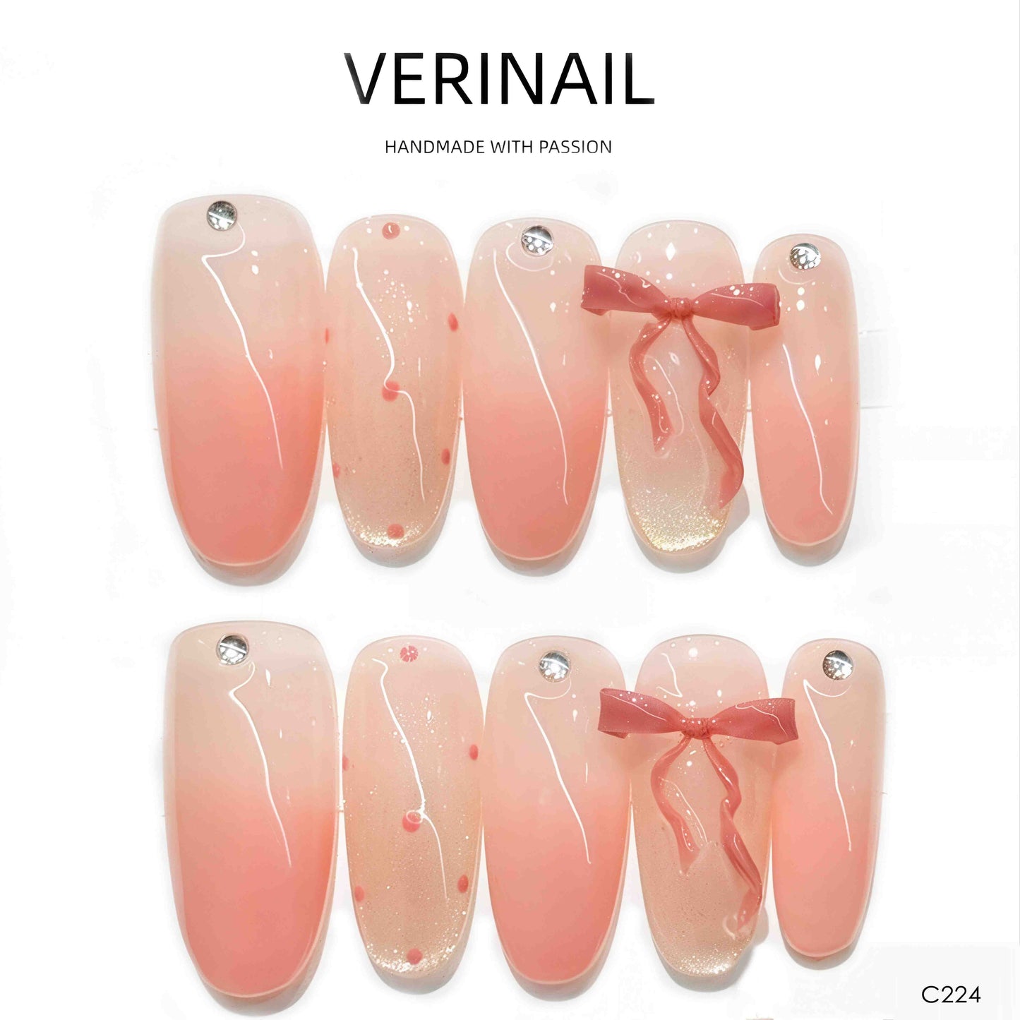 Press On Nails Almond-Long-AL05