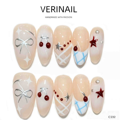 Press On Nails Almond-Medium-AM01