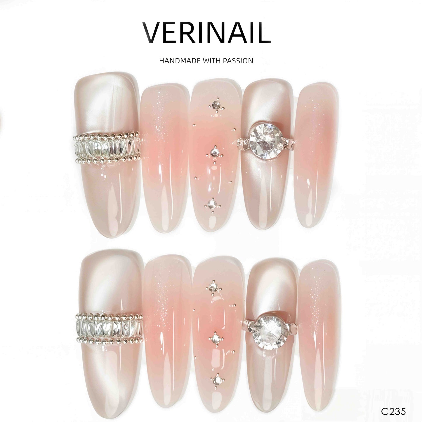 Press On Nails Almond-Long-AL05