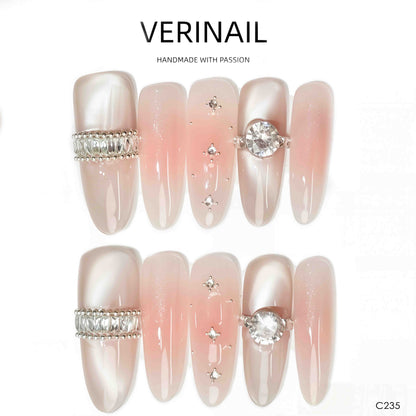 Press On Nails Almond-Medium-AM01