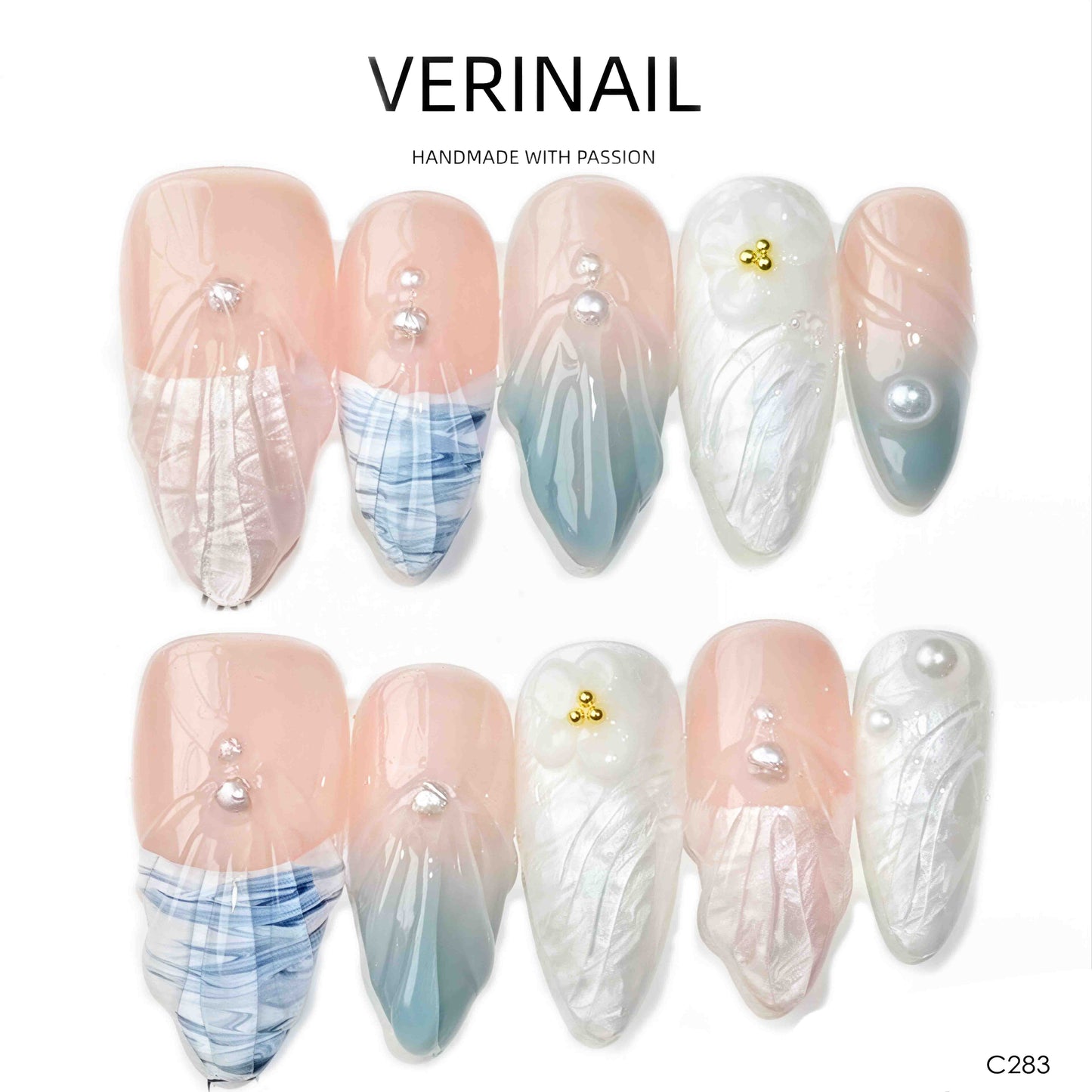 Press On Nails Almond-Medium-AM01
