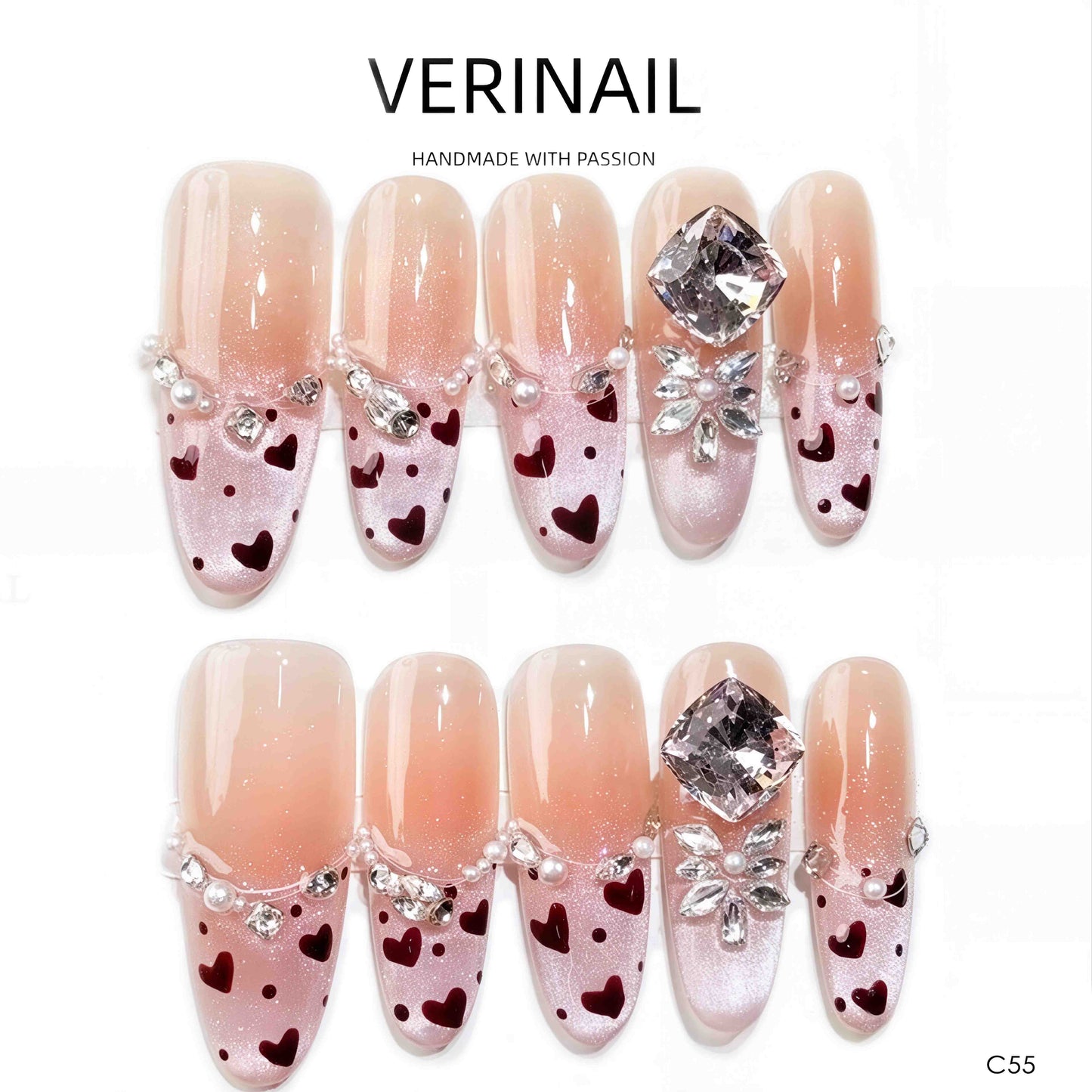 Press On Nails Almond-Long-AL03