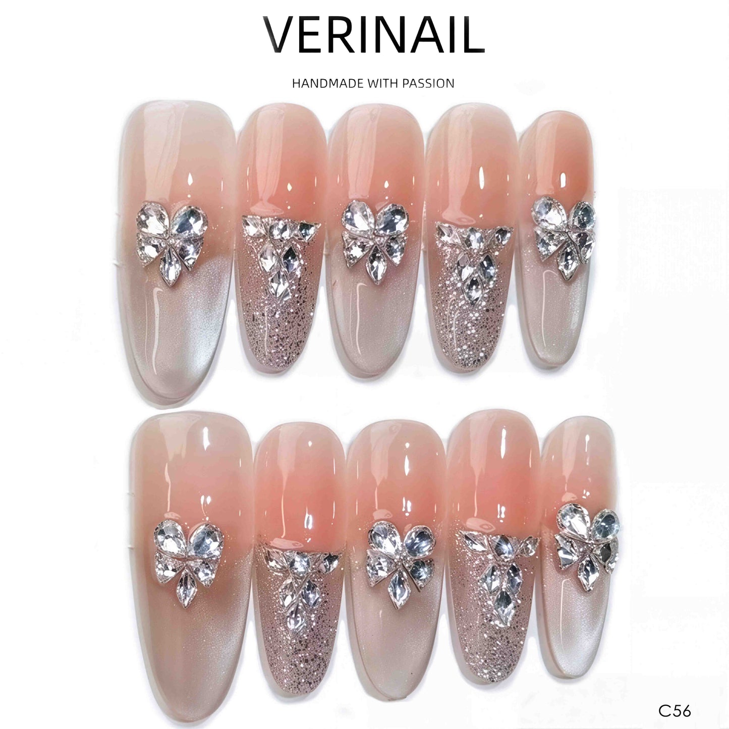 Press On Nails Almond-Long-AL03