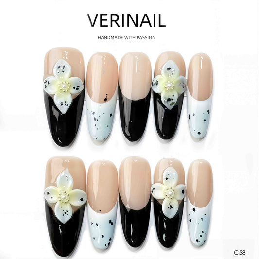 Press On Nails Almond-Long-AL04