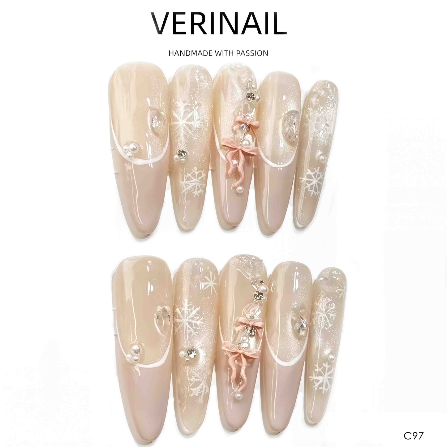Press On Nails Almond-Long-AL04