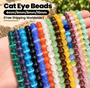 Mixed Colors Cat's Eye Beads 4/6/8/10/12MM