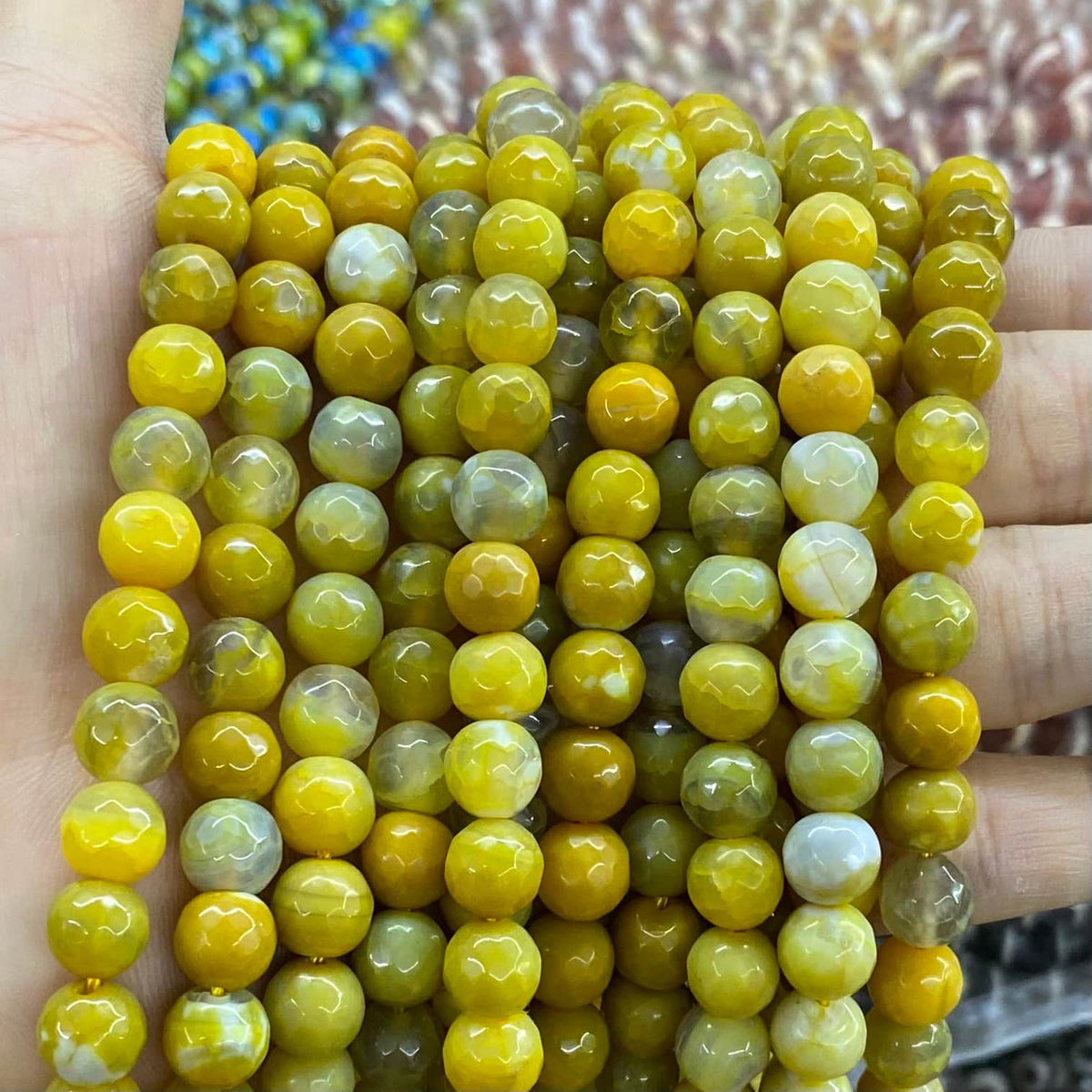 #2 Round Agate Beads 6mm/8mm/10mm