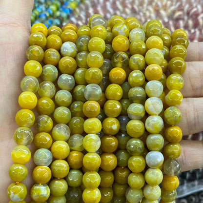 #2 Round Agate Beads 6mm/8mm/10mm