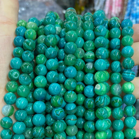 #2 Round Agate Beads 6mm/8mm/10mm