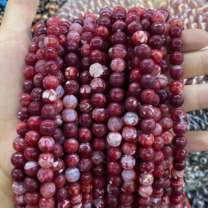 #2 Round Agate Beads 6mm/8mm/10mm