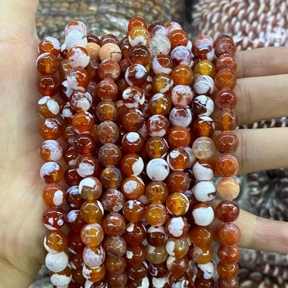 #2 Round Agate Beads 6mm/8mm/10mm