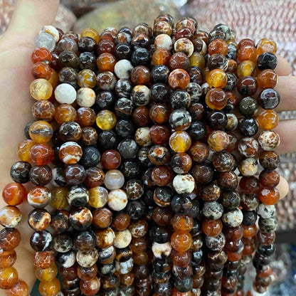 #2 Round Agate Beads 6mm/8mm/10mm