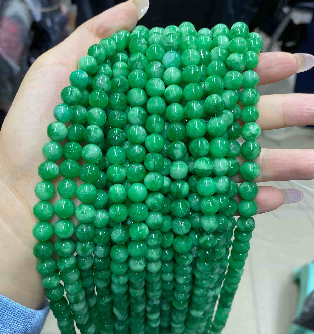 $1.99-8mm Color Jade Beads Round Smooth/Faceted Beads