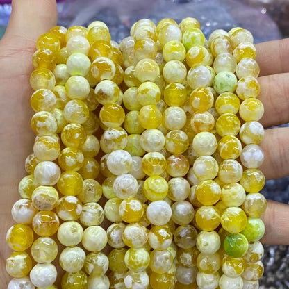 #2 Round Agate Beads 6mm/8mm/10mm