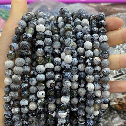 #2 Round Agate Beads 6mm/8mm/10mm