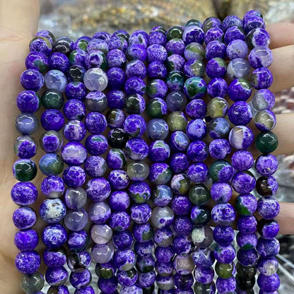 #2 Round Agate Beads 6mm/8mm/10mm