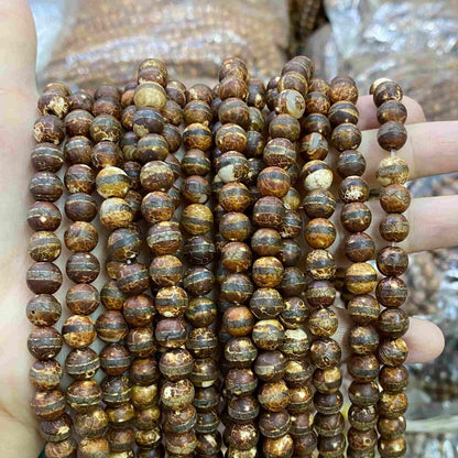#2 Round Agate Beads 6mm/8mm/10mm