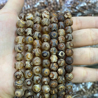 #2 Round Agate Beads 6mm/8mm/10mm