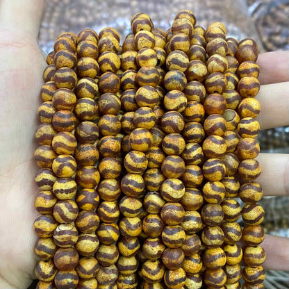 #2 Round Agate Beads 6mm/8mm/10mm