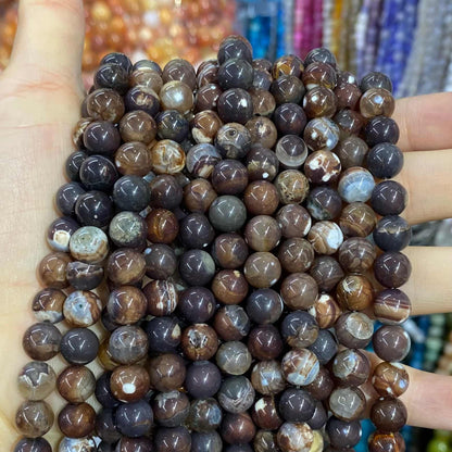 #2 Round Agate Beads 6mm/8mm/10mm