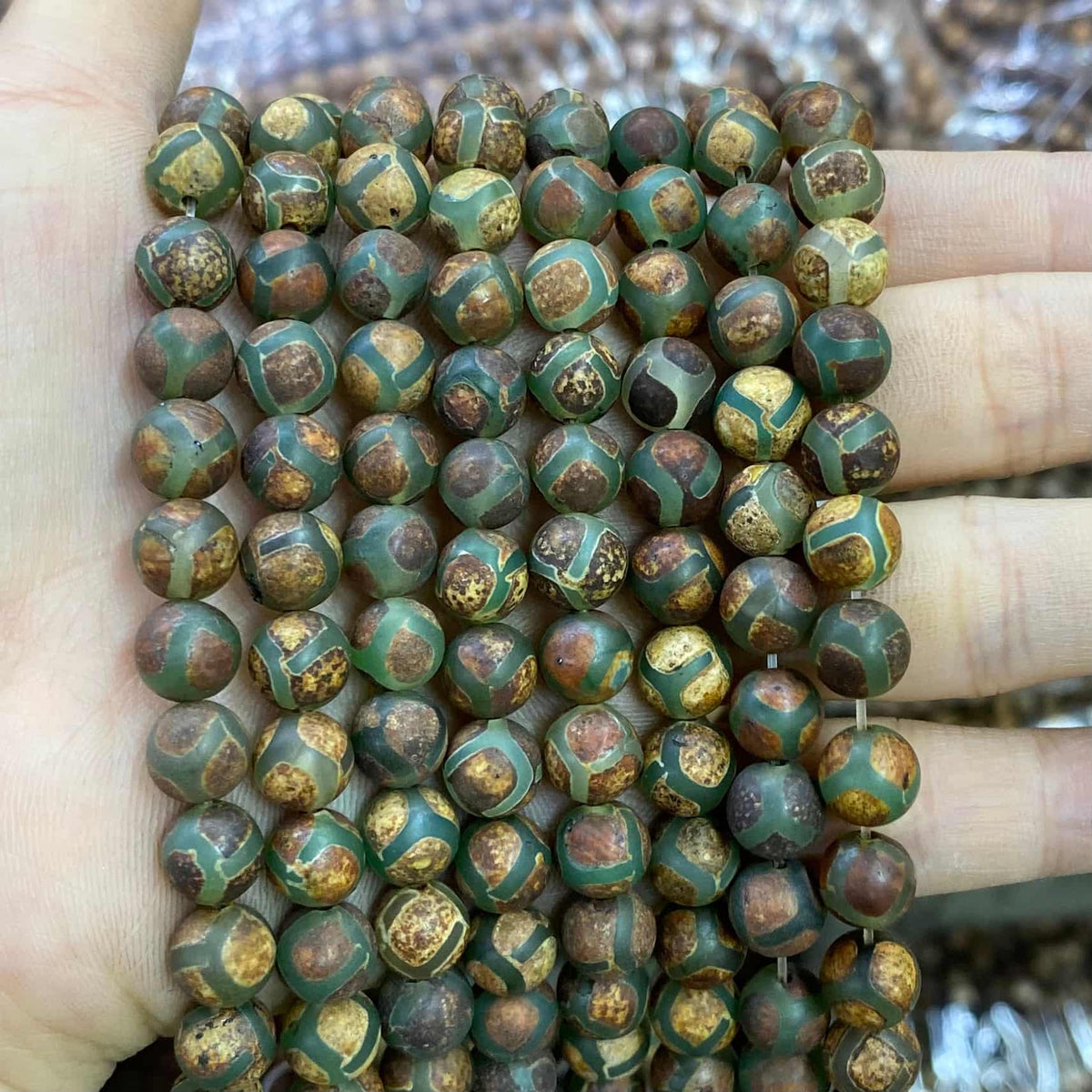 #2 Round Agate Beads 6mm/8mm/10mm
